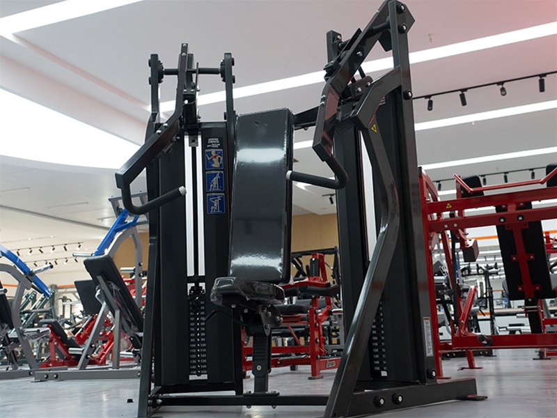 分动插片配重式上斜推胸训练器